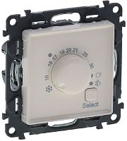 Терморегулятор механический с датчиком без рамки Legrand Valena Life 0С +30С слоновая кость картинка